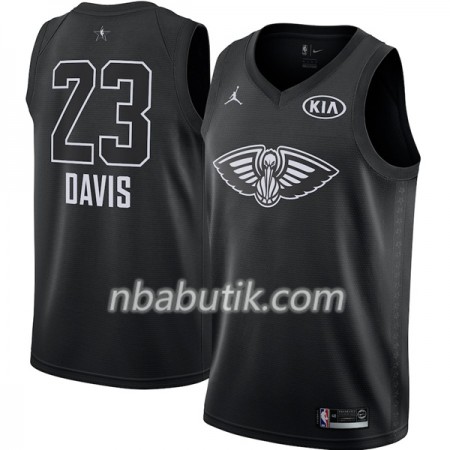 NBA Mænd Trøje New Orleans Pelicans Anthony Davis 23 2018 All Star Jordan Brand Sort Swingman NBA Mænd Trøje New Orleans Pelicans Anthony Davis 23 2018 All Star Jordan Brand Sort Swingman